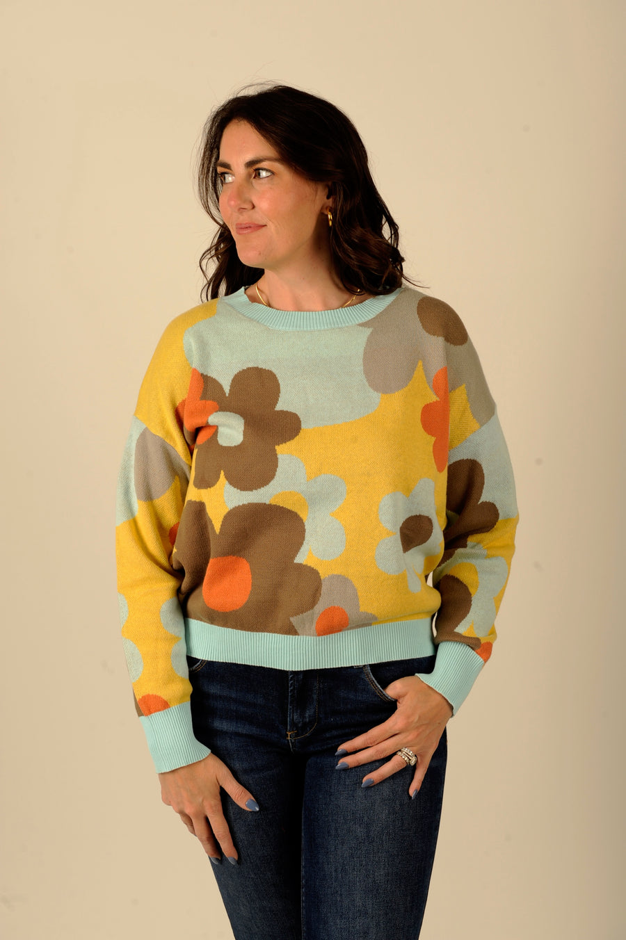 Autumn Wildflowers Sweater