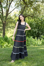 Black Beauty Tiered Maxi Dress