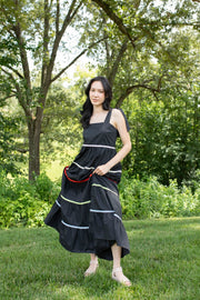 Black Beauty Tiered Maxi Dress