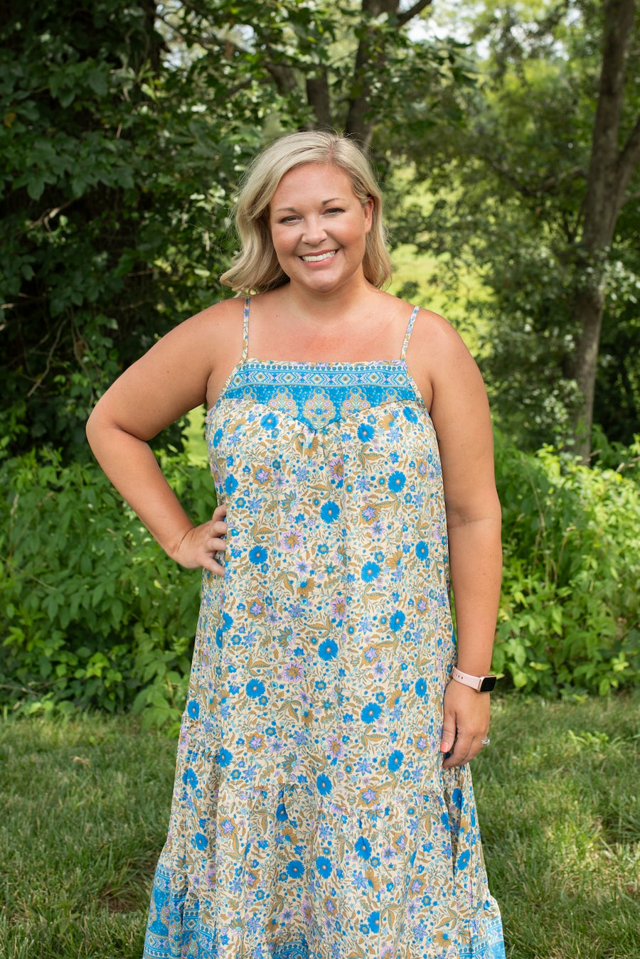Boho Beauty Floral Aztec Maxi Dress The Perfect Pear Boho Beauty Floral Aztec Maxi Dress The Perfect Pear