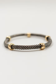 Cable Charm Bracelet
