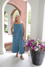 Chic Comfort Sleeveless Jumpsuit (plus)