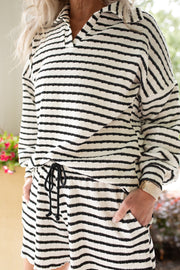 Chic and Cozy Black and White Set