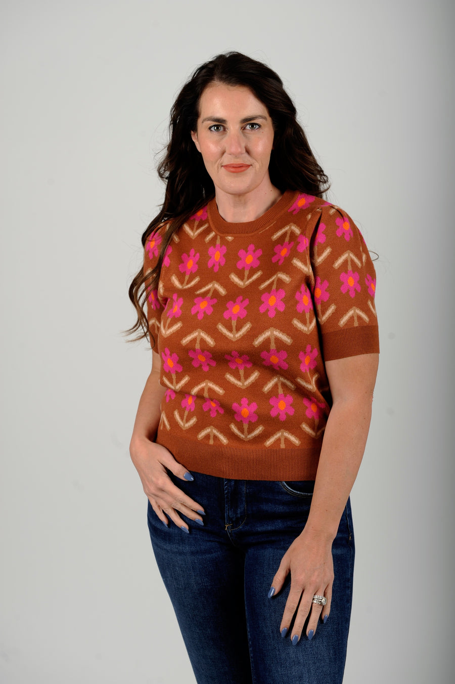 Cinnamon Tulip Sweater