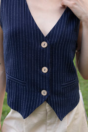 Classic Pinstripe Vest