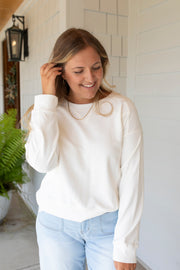 Cozy Comfort Washed Terry Top