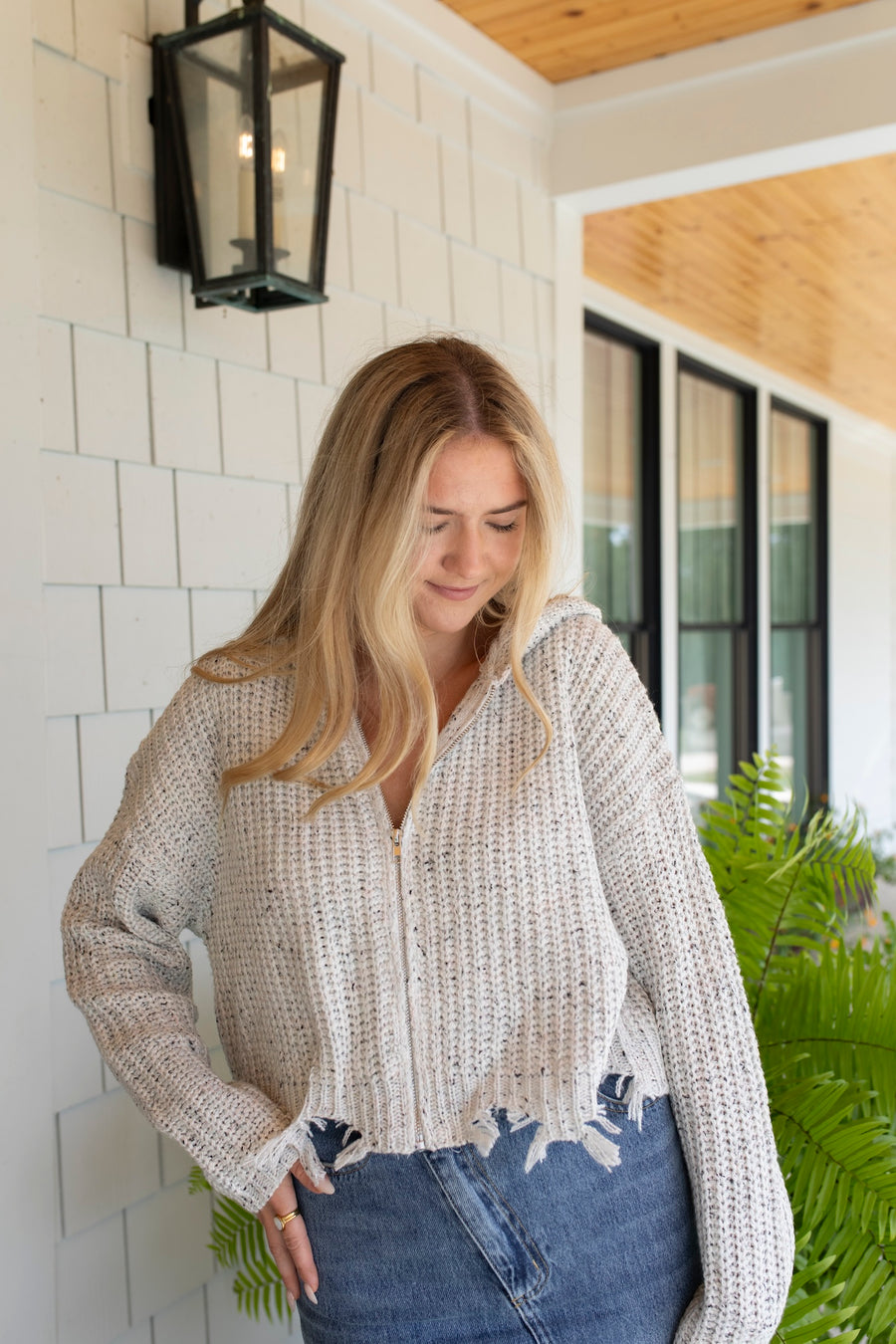 Cozy Crochet Zip-Up Hoodie