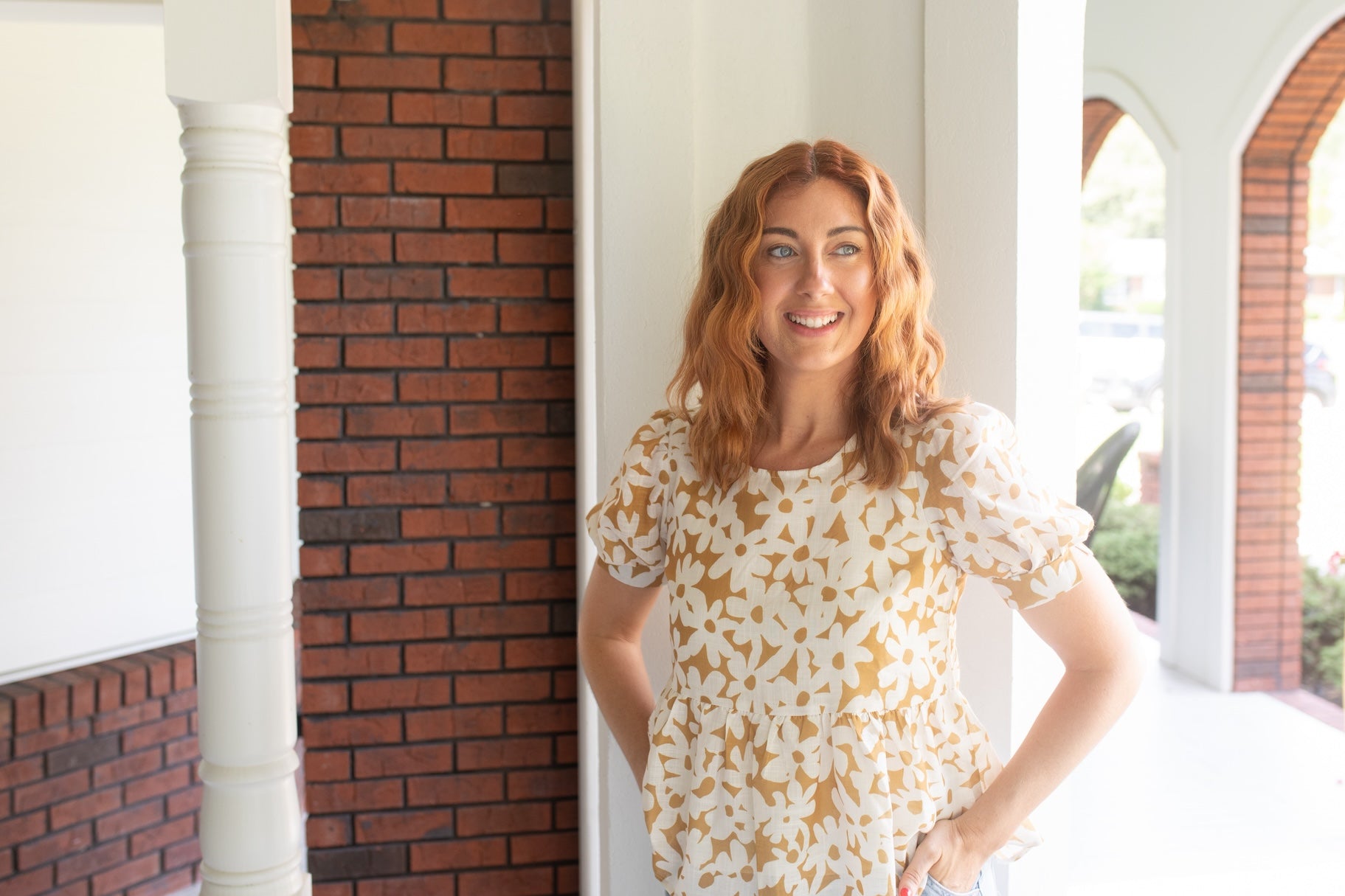 Daisy Days Peplum Blouse