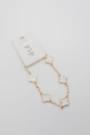 Daylight Clover Gold Chain Bracelet