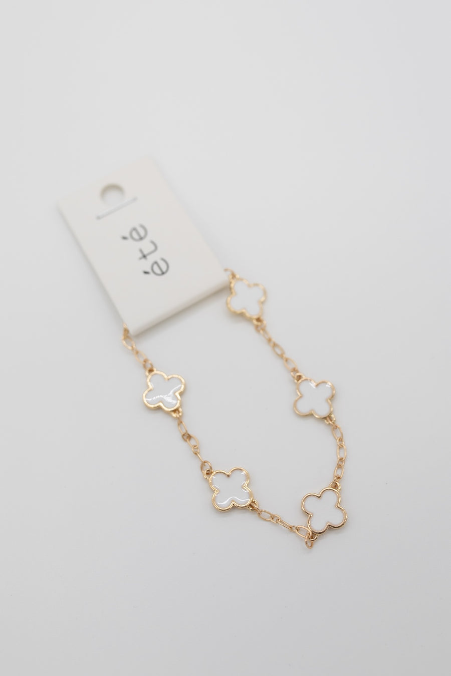 Daylight Clover Gold Chain Bracelet