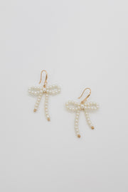 Dressed in Bows and Pearls Earrings