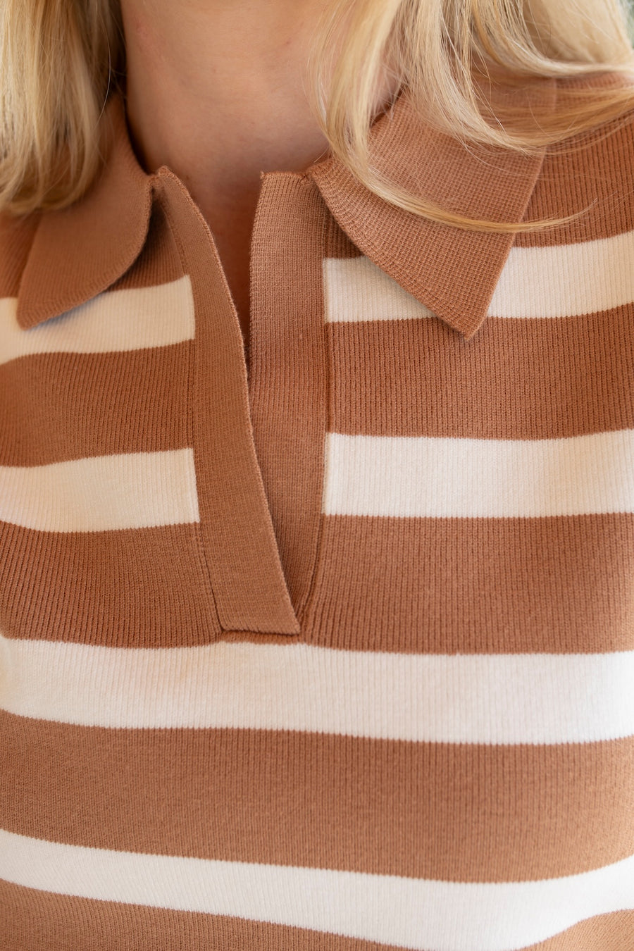 Earthy Stripes Sleeveless Top
