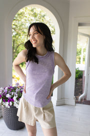 Effortless Chic Exposed Seam Ribbed Tank