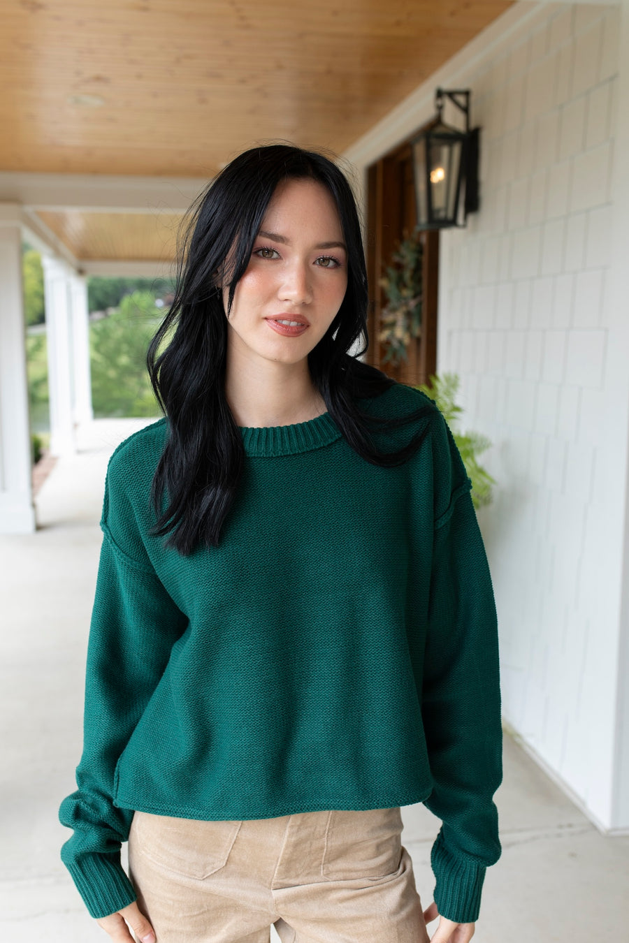 Elegant Emerald Green Sweater