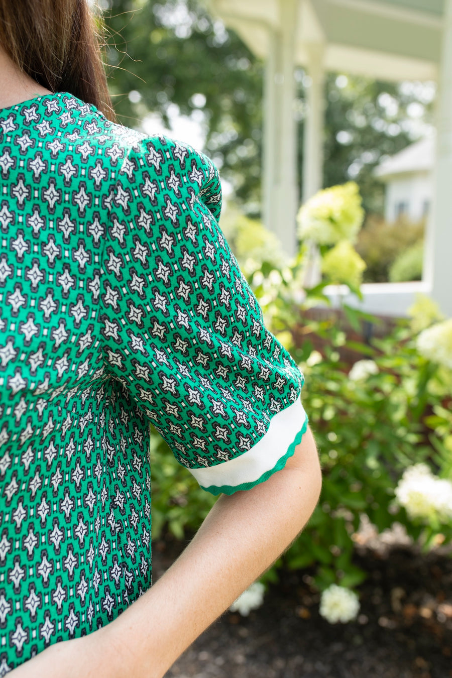 Emerald and Diamond Knit Dress