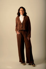 Espresso Jacket and Pant Set