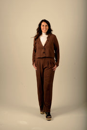 Espresso Jacket and Pant Set