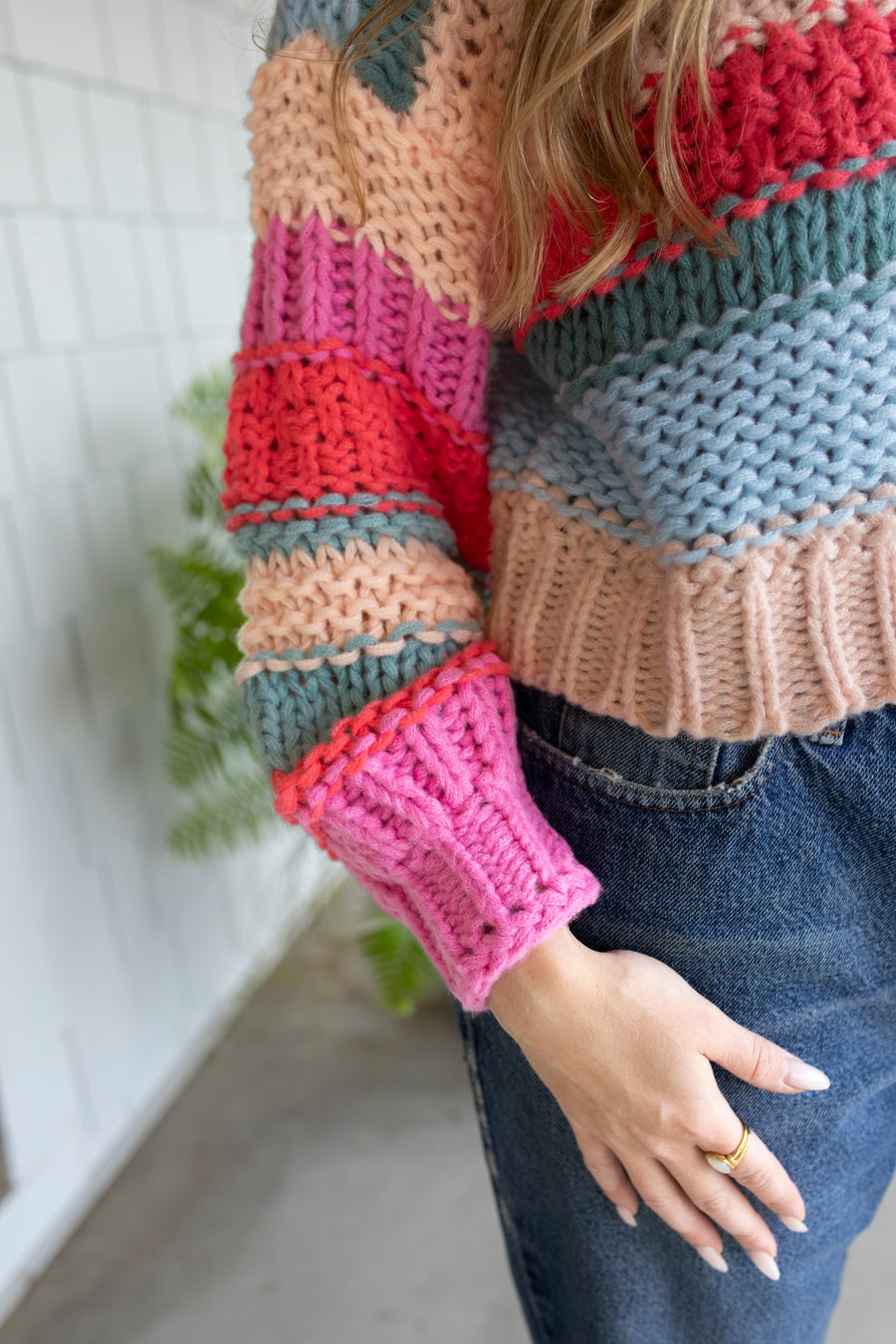 Festive Colorblock Sweater