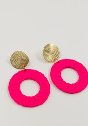 Flamingo Glow Earring