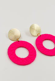 Flamingo Glow Earring