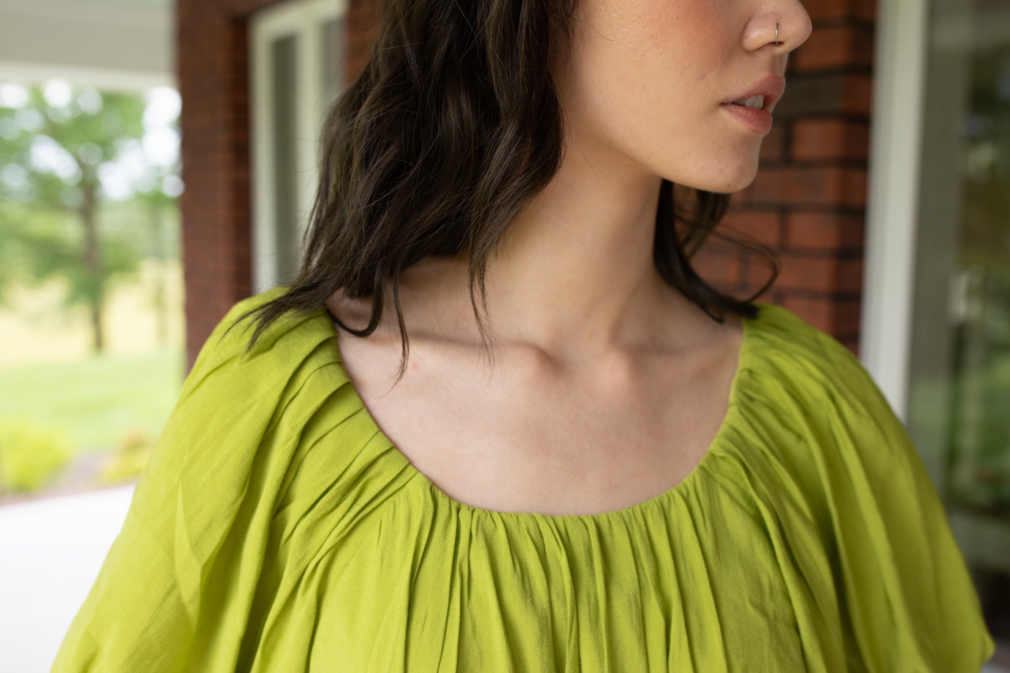 Fresh Lime Puff Sleeve Dress The Perfect Pear Fresh Lime Puff Sleeve Dress The Perfect Pear