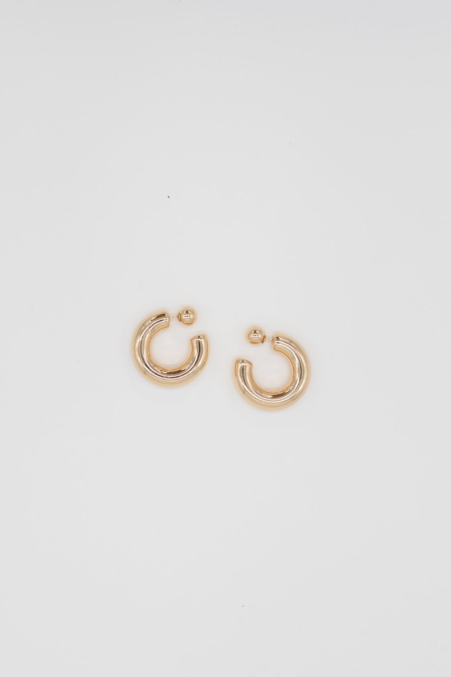 Golden Glow Hoop Earrings