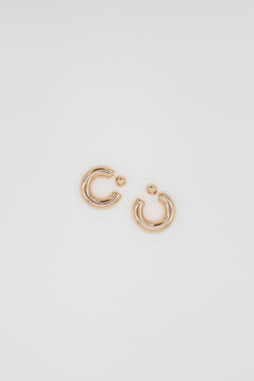 Golden Glow Hoop Earrings