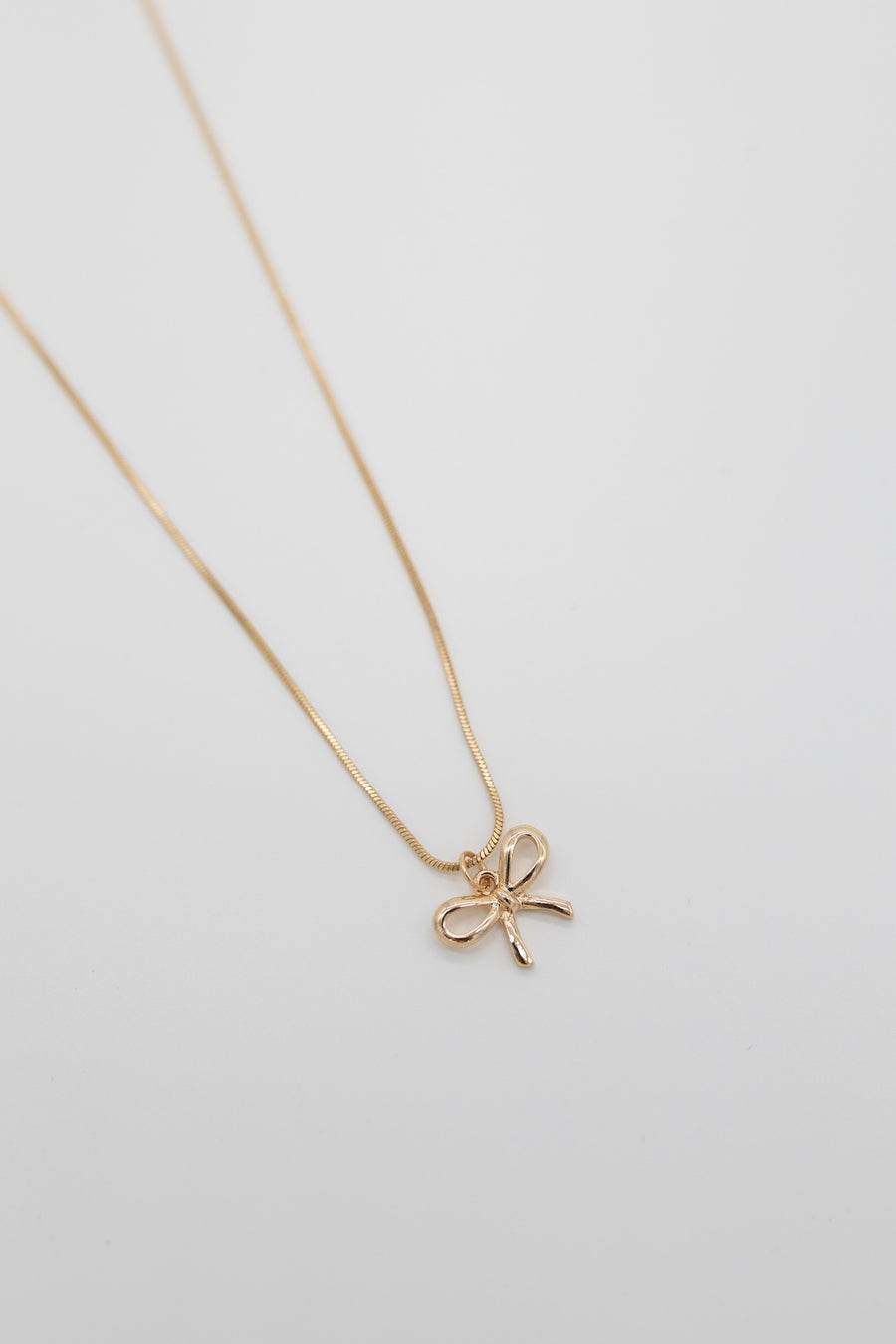 Golden Grace Bow Necklace