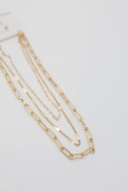 Golden Trio Layered Necklaces