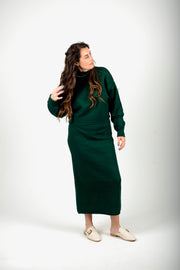 Green Goddess Sweater and Skirt Set