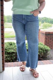 High Rise Straight Jeans (plus)