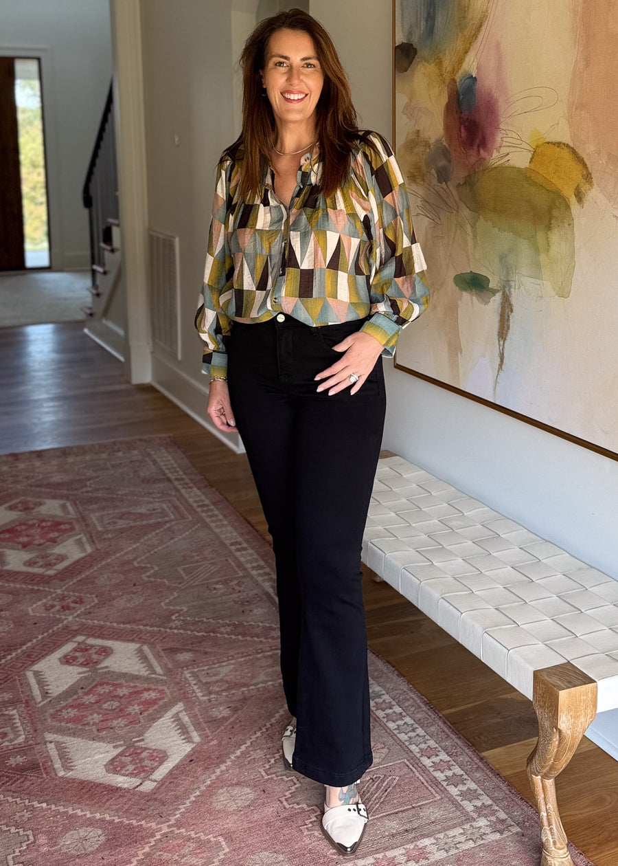 Modern Mosaic Blouse