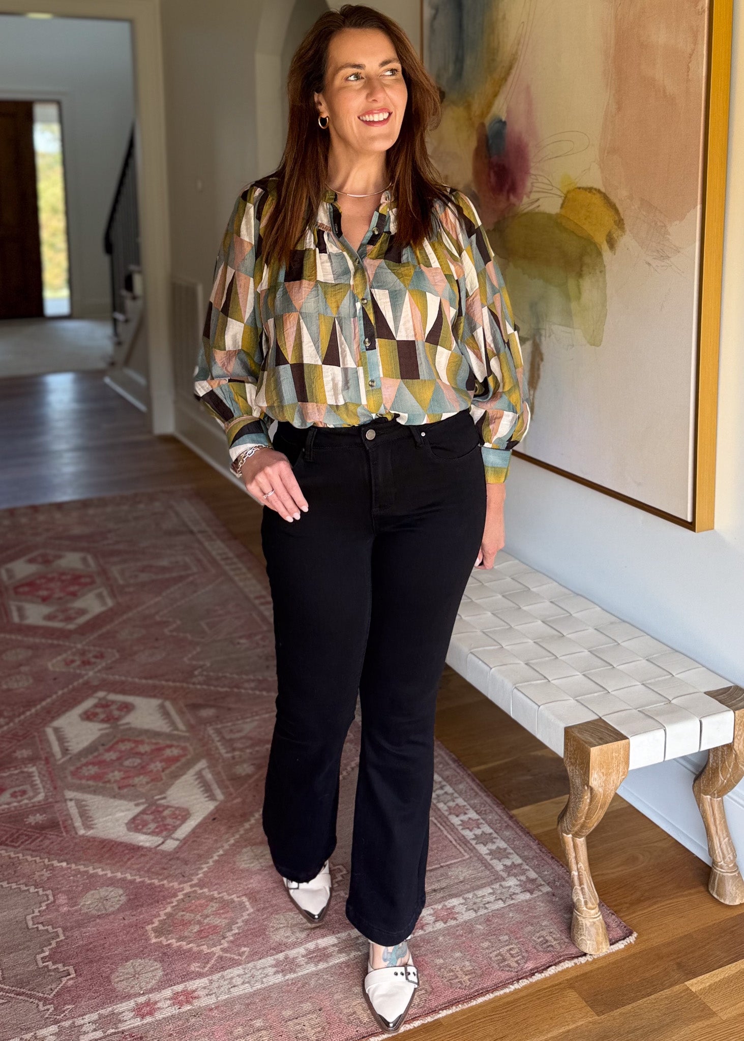 Modern Mosaic Blouse