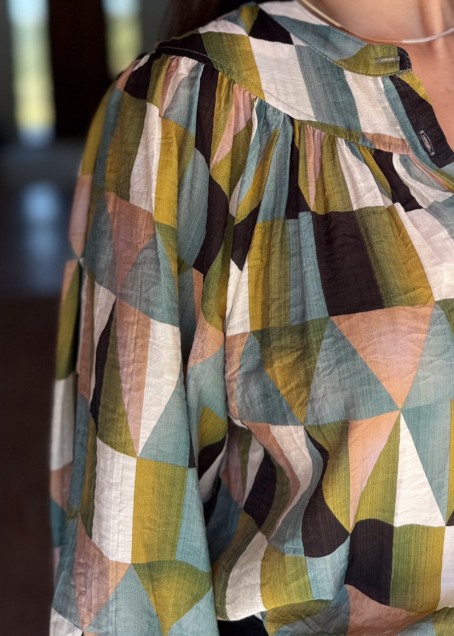 Modern Mosaic Blouse