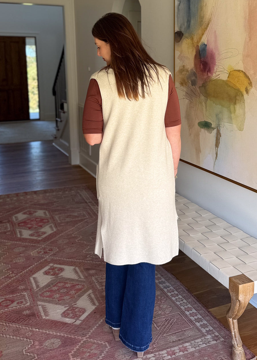 Soft Serenity Long Cardigan Vest