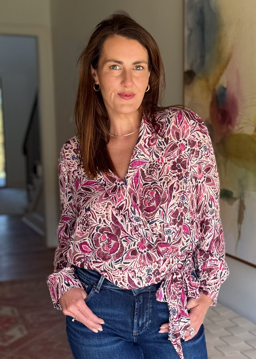 Mystic Mauve Tie Top
