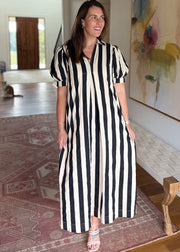 Monochrome Midi Dress