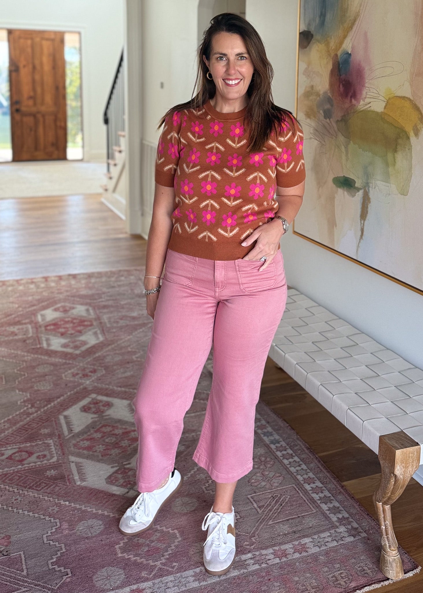 Cinnamon Florals Sweater