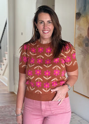 Cinnamon Florals Sweater