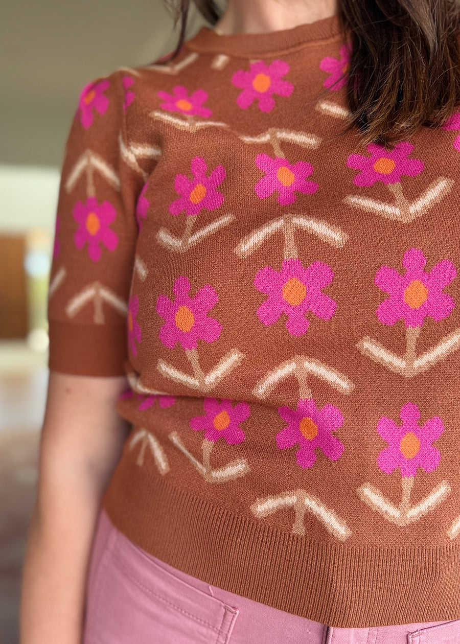 Cinnamon Florals Sweater