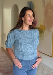 Vintage Washed Cropped Sweater