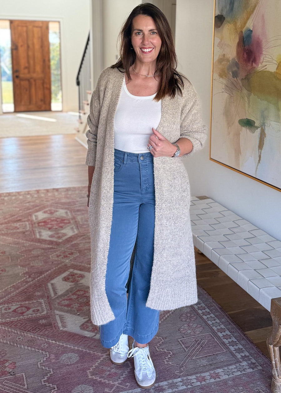 Draped Delight Long Cardigan
