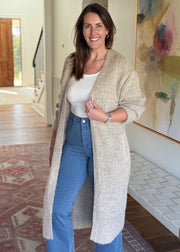 Draped Delight Long Cardigan