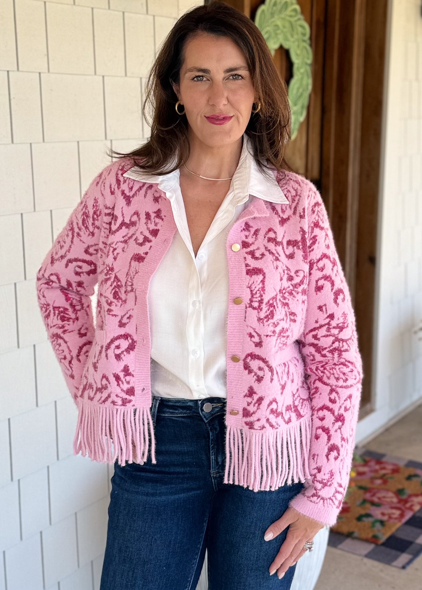 The Evelyn Fringe Cardigan