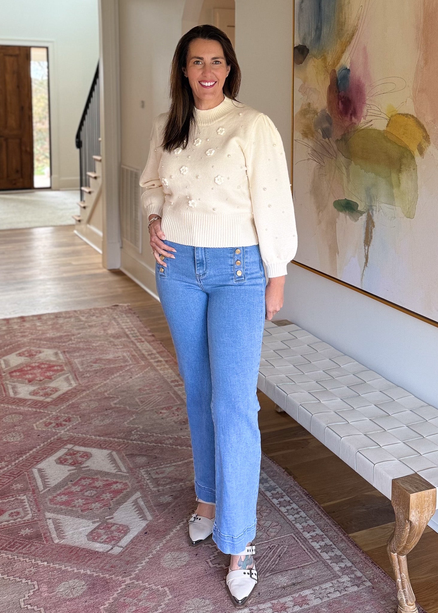 Pearl Blossoms Sweater