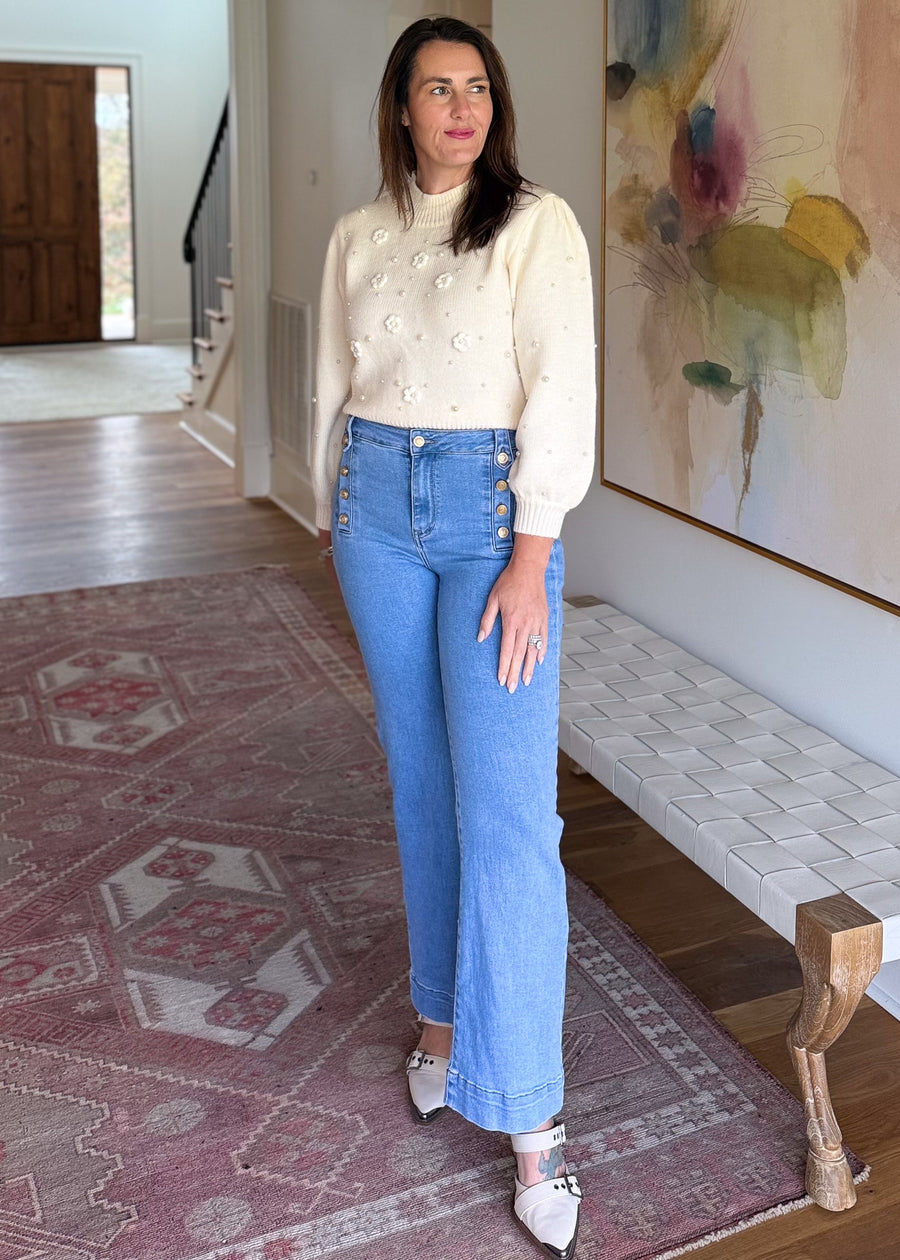 Pearl Blossoms Sweater