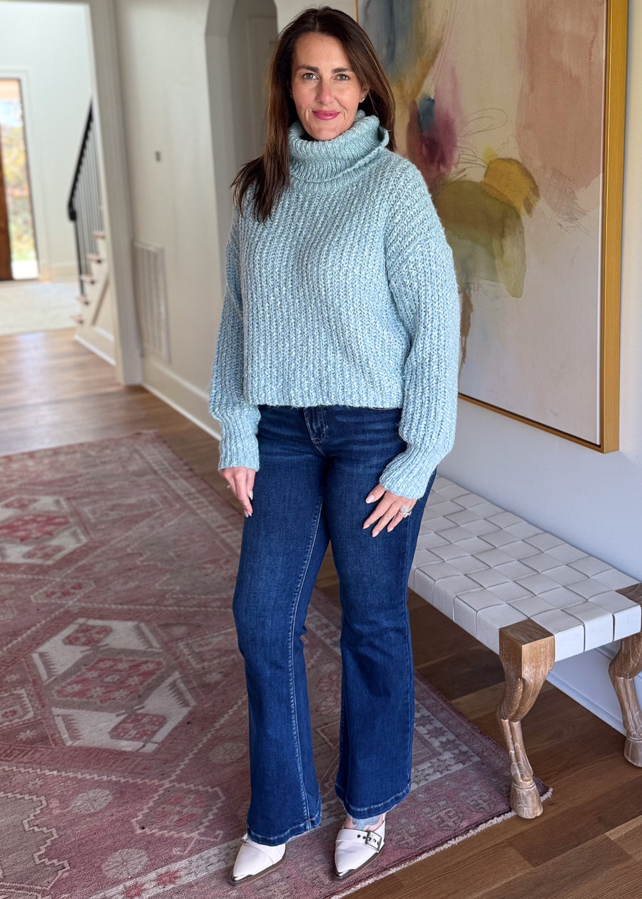 Seaside Chic Cropped Sweater