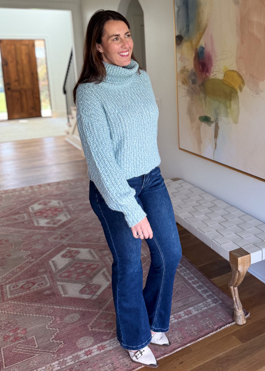 Seaside Chic Cropped Sweater