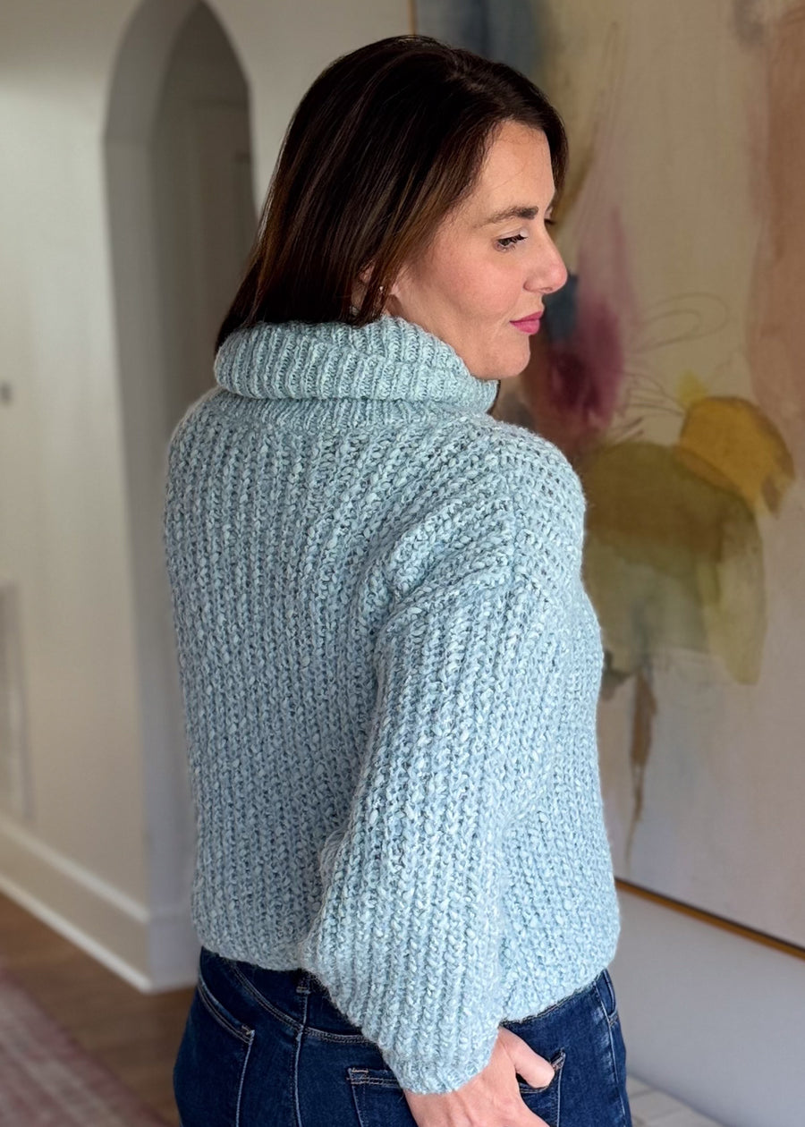 Seaside Chic Cropped Sweater