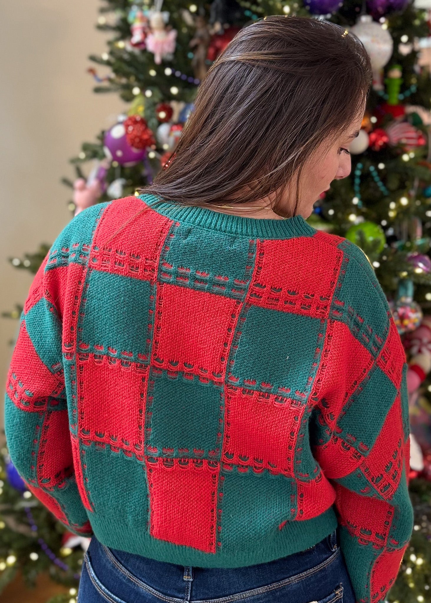 Patchwork Cheer Sweater